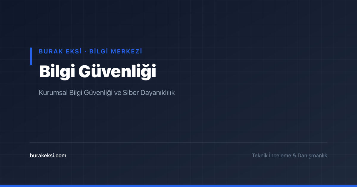 Bilgi Güvenliği Kategori Kapağı